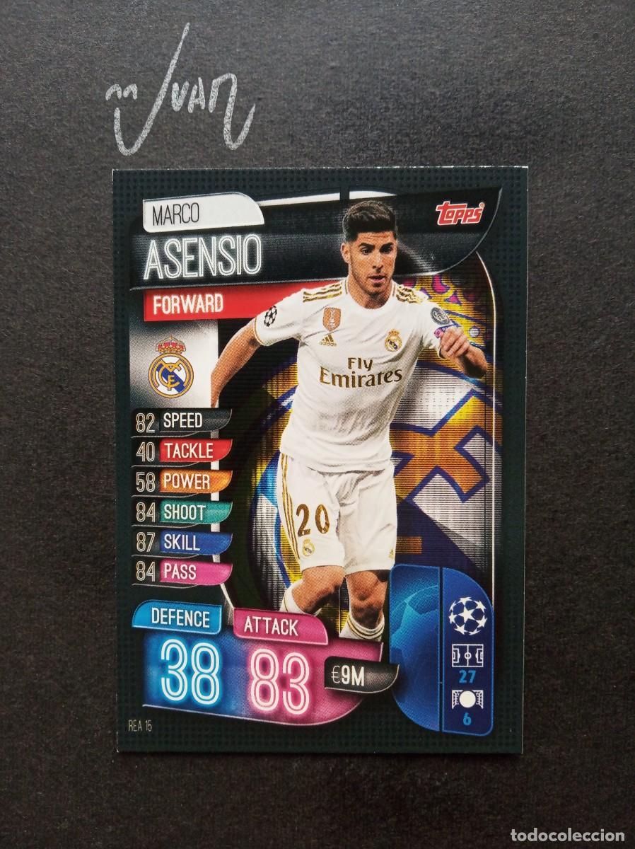 Cromos de F&uacute;tbol: REA 15 #167 ASENSIO REAL MADRID ESPA&Ntilde;A ⚽ TOPPS &reg; MATCH ATTAX UEFA CHAMPIONS LEAGUE 2019 2020 19 20
