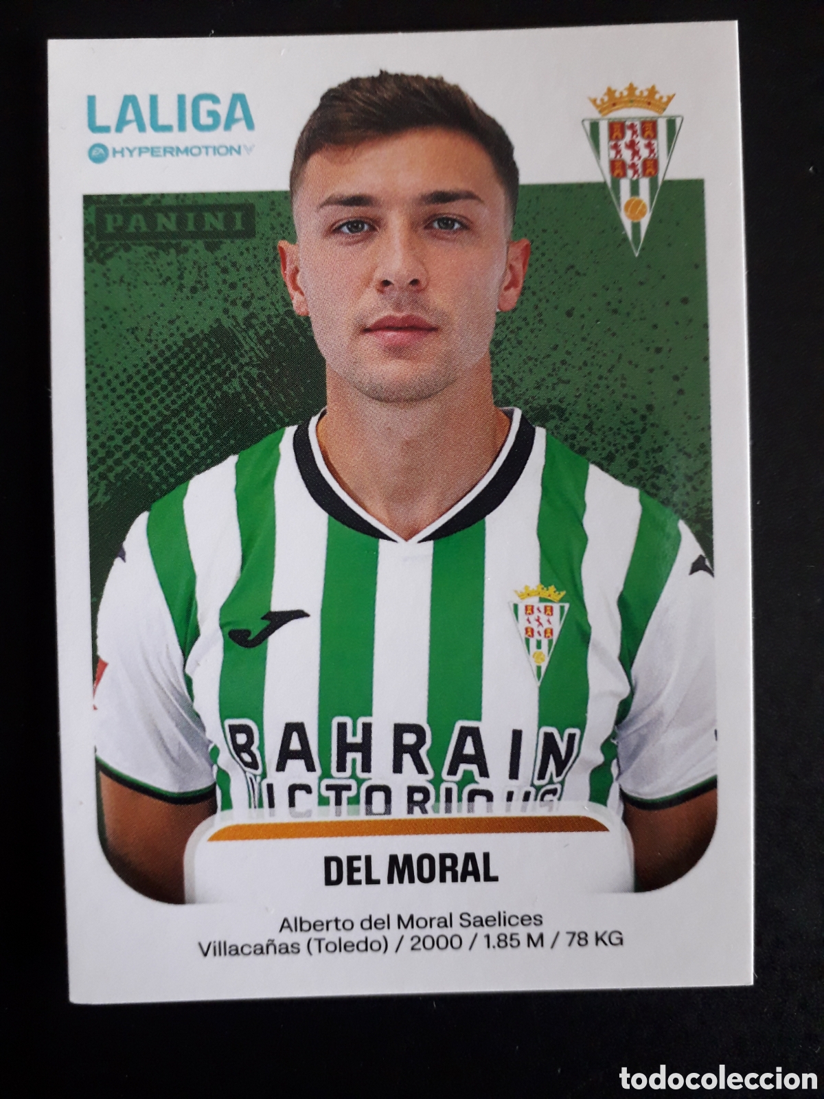 Cromos de F&uacute;tbol: DEL MORAL C&Oacute;RDOBA N&deg; 146 B LALIGA HYPERMOTION 25 26 2025 2026 PANINI SIN PEGAR PEDIDO M&Iacute;NIMO 3&euro;