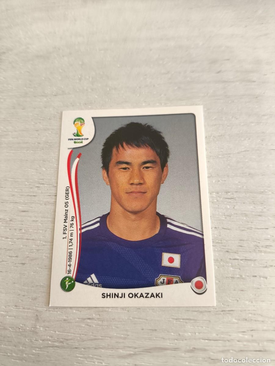 Cromos de F&uacute;tbol: 257 Shinji Okazaki JAPON PANINI FIFA MUNDIAL WORLD CUP BRASIL 2014 NO LIGA ESTE