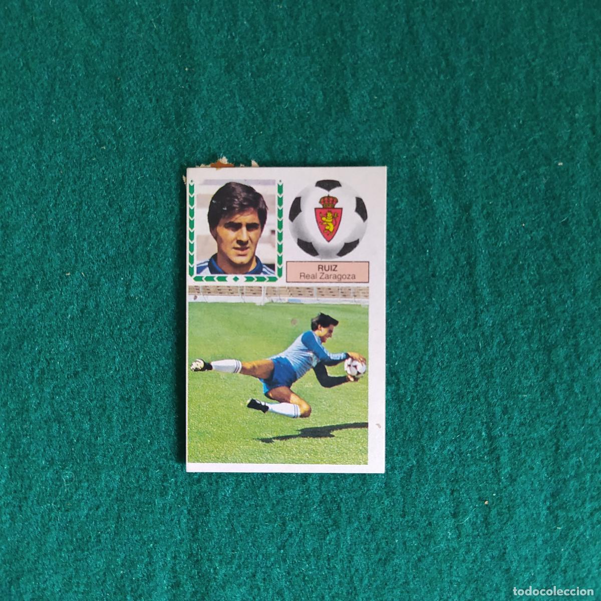Cromos de F&uacute;tbol: Este 83 84 ruiz Zaragoza coloca coloca despegado