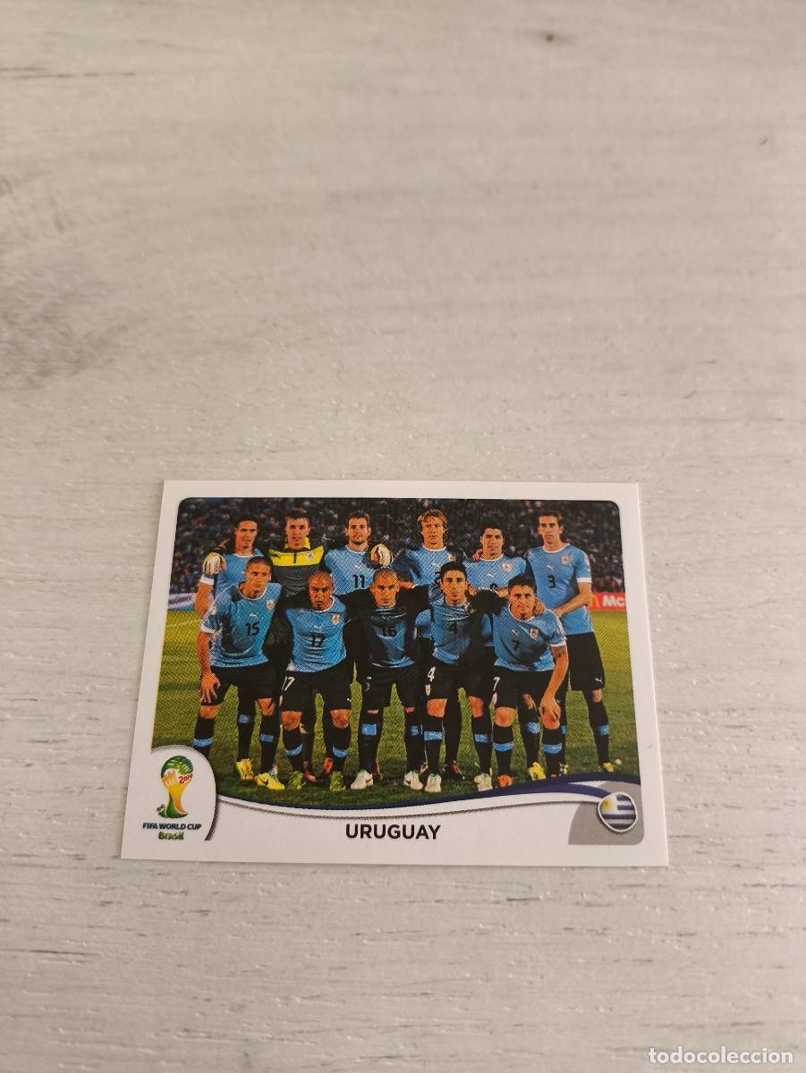 Cromos de F&uacute;tbol: 261 TEAM EQUIPO URUGUAY PANINI FIFA MUNDIAL WORLD CUP BRASIL 2014 NO LIGA ESTE