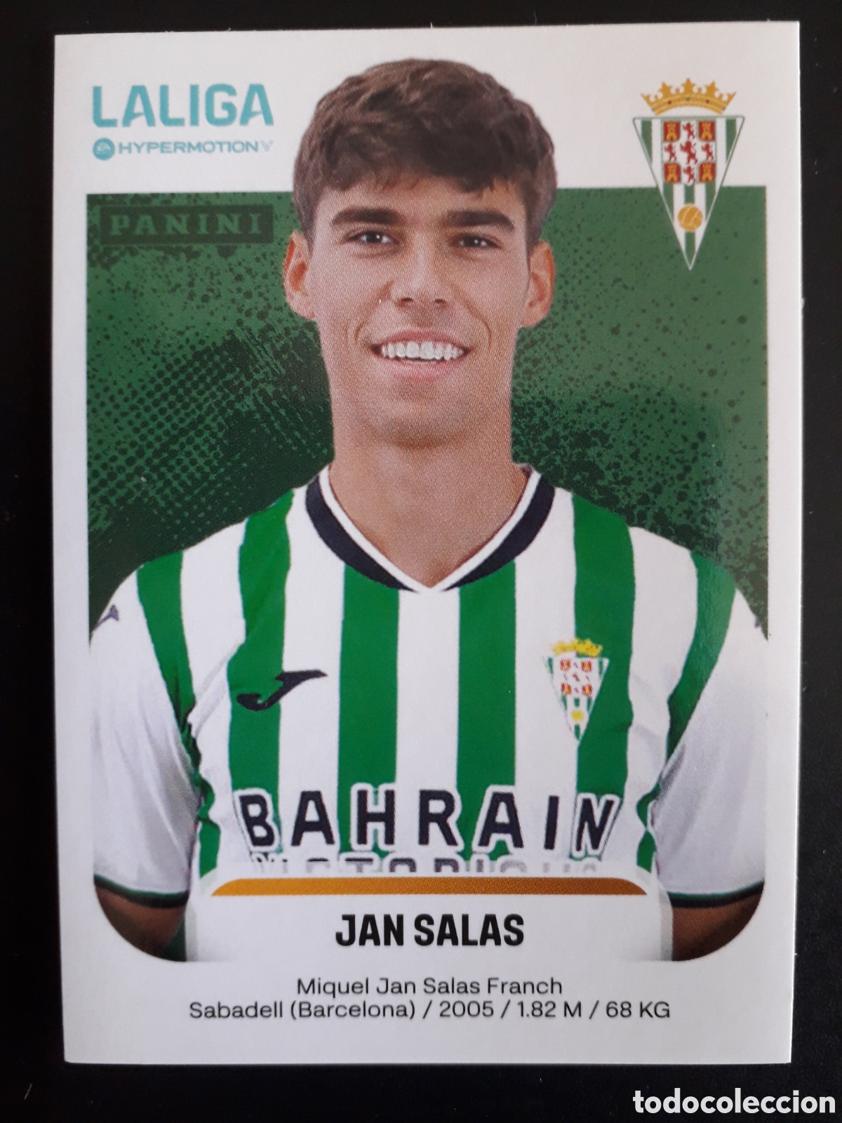 Cromos de Futebol: JAN SALAS C&Oacute;RDOBA N&deg; 148 B LALIGA HYPERMOTION 25 26 2025 2026 PANINI SIN PEGAR PEDIDO M&Iacute;NIMO 3&euro;