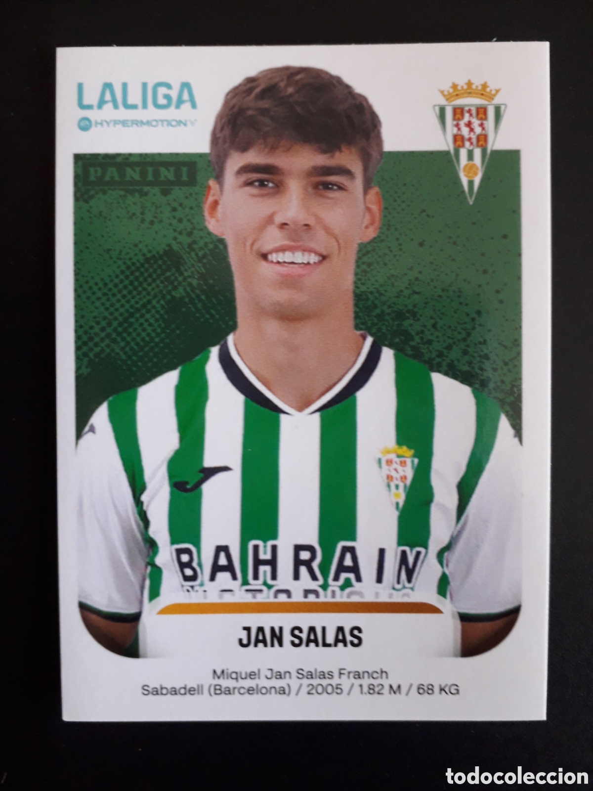 Cromos de Futebol: JAN SALAS C&Oacute;RDOBA N&deg; 148 B LALIGA HYPERMOTION 25 26 2025 2026 PANINI SIN PEGAR PEDIDO M&Iacute;NIMO 3&euro;.