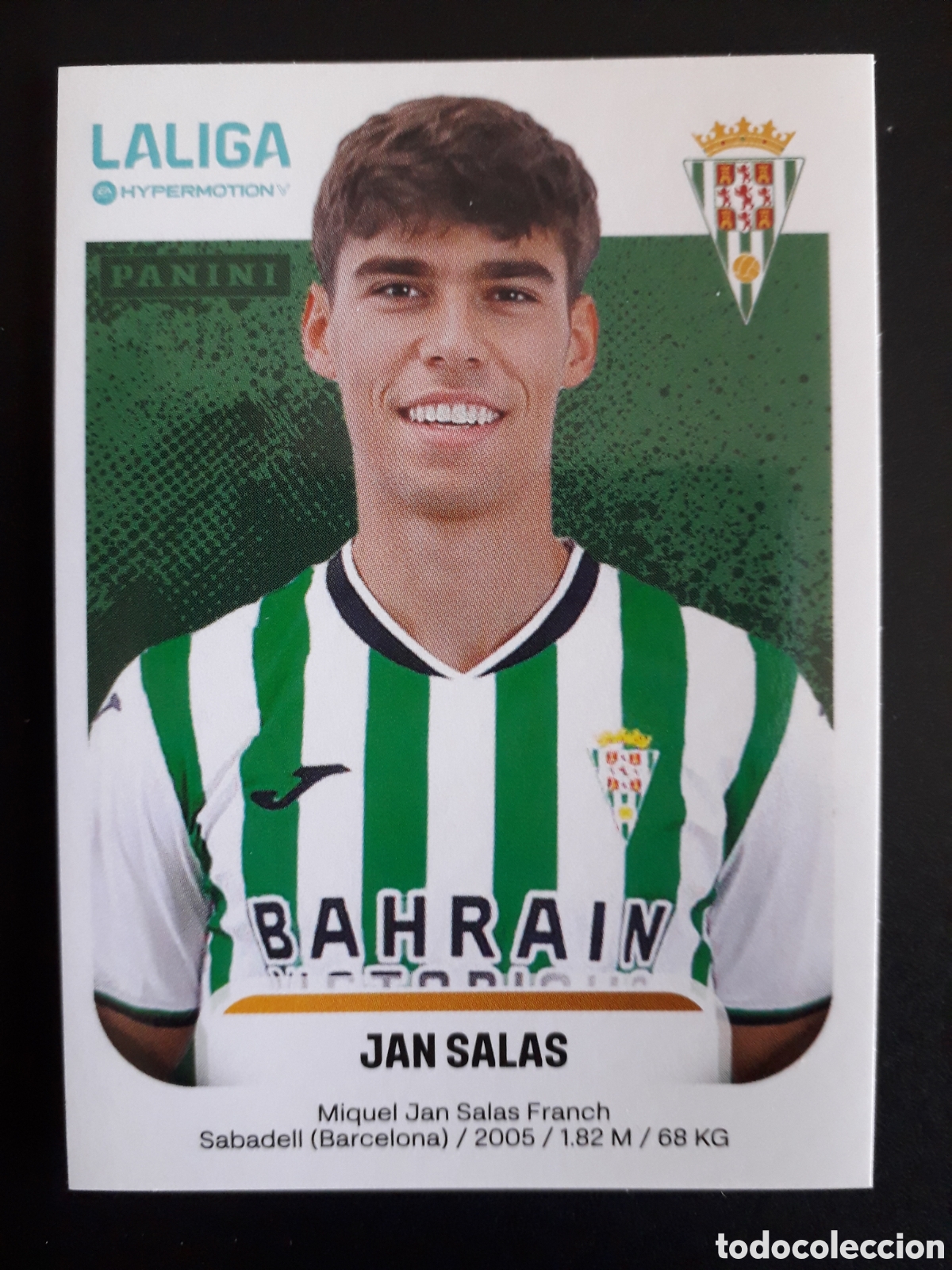 Cromos de F&uacute;tbol: JAN SALAS C&Oacute;RDOBA N&deg; 148 B LALIGA HYPERMOTION 25 26 2025 2026 PANINI SIN PEGAR PEDIDO M&Iacute;NIMO 3&euro;