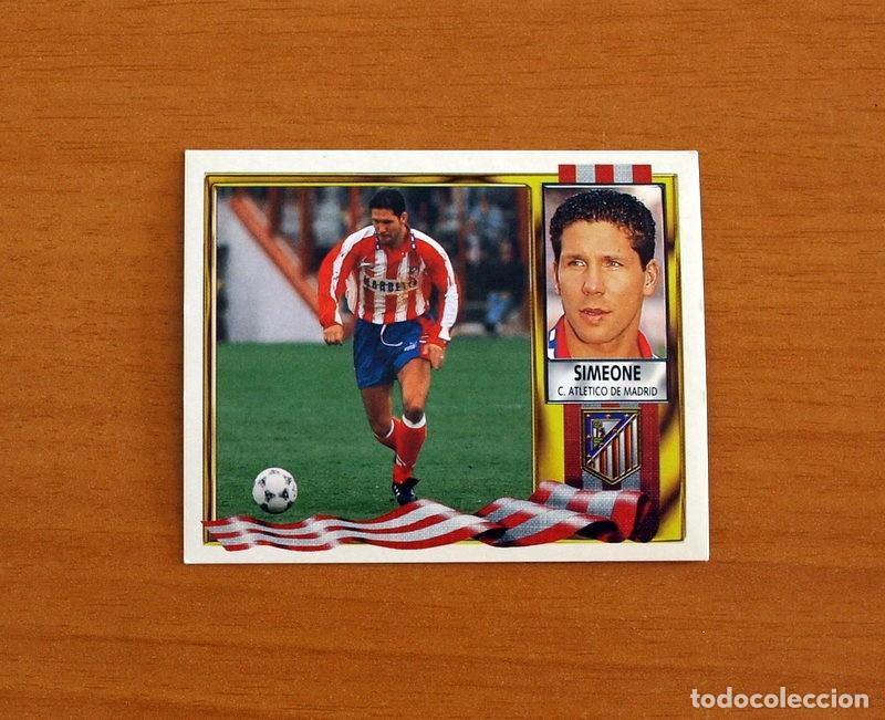 Cromos de F&uacute;tbol: Atl&eacute;tico de Madrid - Simeone - Ediciones Este Liga 1995-1996, 95-96 - Nunca Pegado