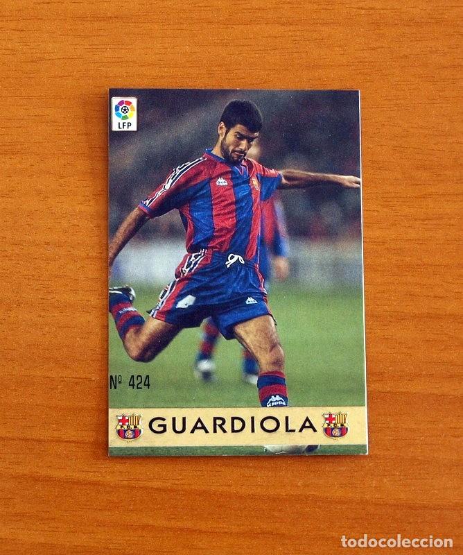 Cromos de F&uacute;tbol: Barcelona - N&ordm; 424 Guardiola - El Mejor - Mundicromo ficha de la Liga 1997-1998, 97-98