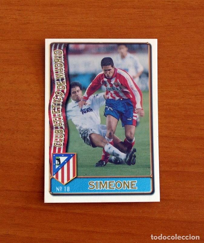 Cromos de F&uacute;tbol: Atl&eacute;tico Madrid -N&ordm; 10 Simeone -Mundicromo Las Fichas de la Liga de F&uacute;tbol 1996-1997-96-97