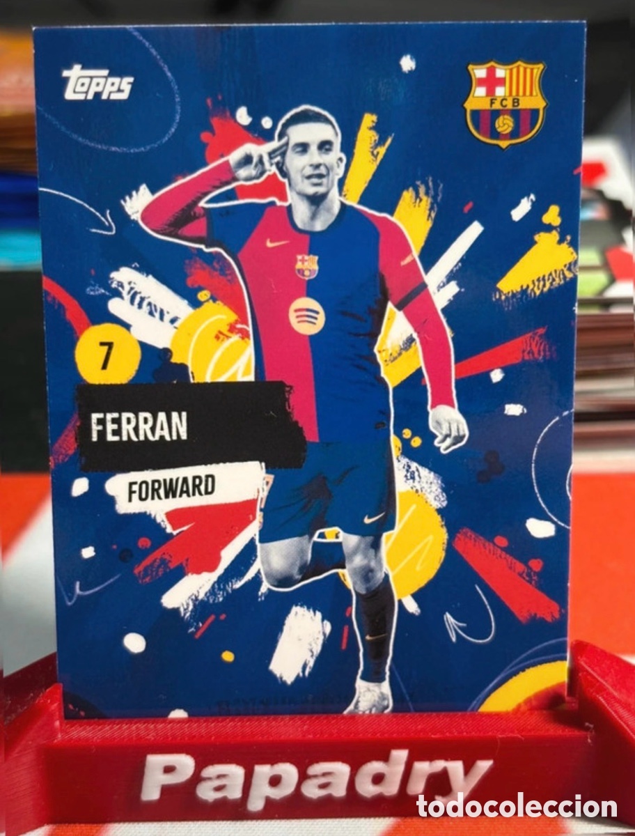 Cromos de F&uacute;tbol: Topps FC Barcelona Team Set 2024-25 Ferran Torres Static Foil Parallel