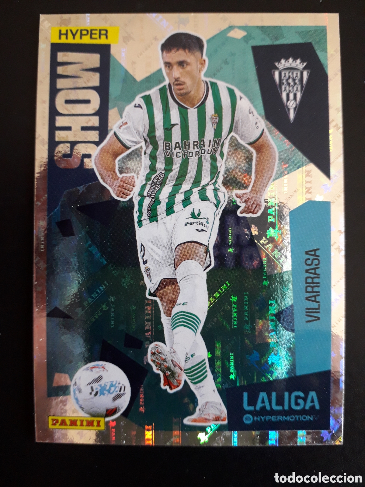 Cromos de F&uacute;tbol: VILARRASA C&Oacute;RDOBA SHOW N&deg; 153 LALIGA HYPERMOTION 25 26 2025 2026 PANINI SIN PEGAR PEDIDO M&Iacute;NIMO 3&euro;.