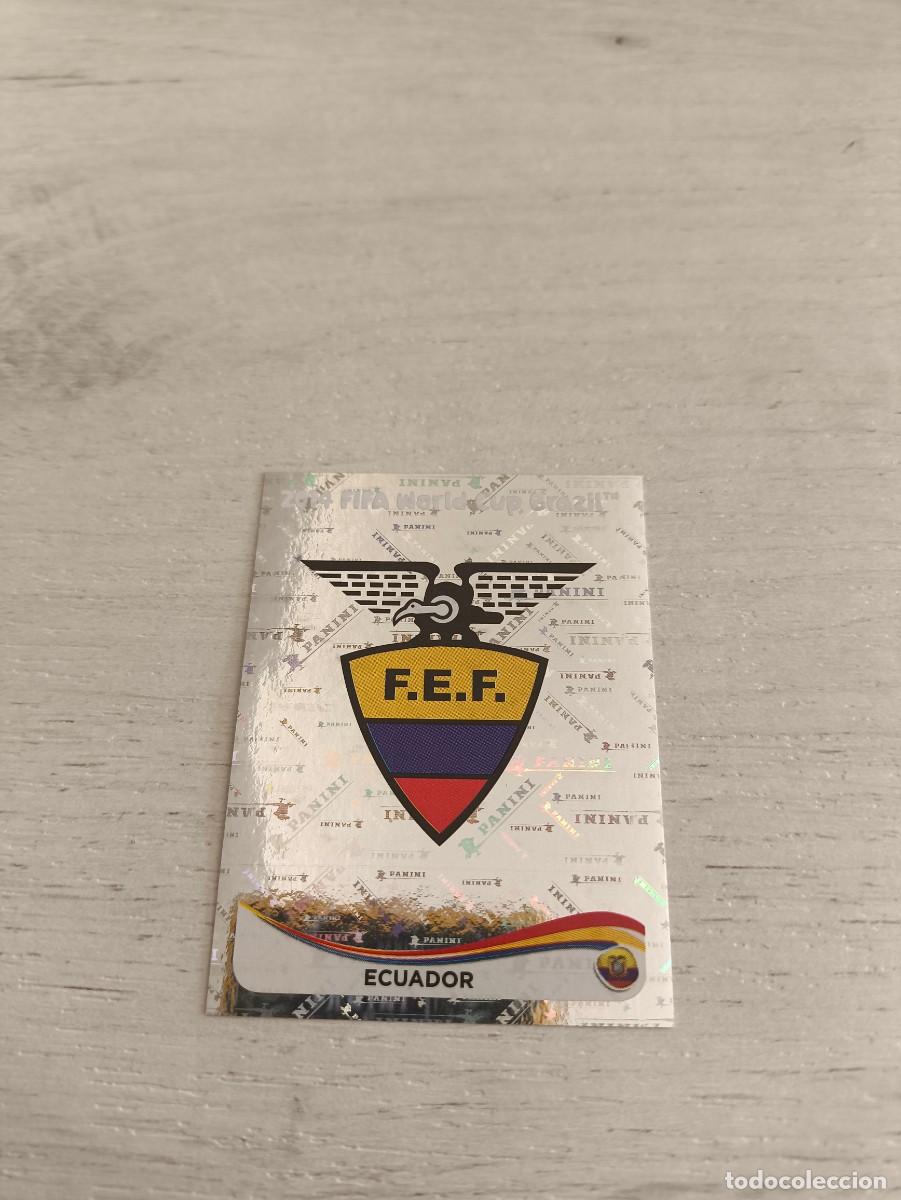Figurine di Calcio: 355 ESCUDO EMBLEMA ECUADOR PANINI FIFA MUNDIAL WORLD CUP BRASIL 2014 NO LIGA ESTE