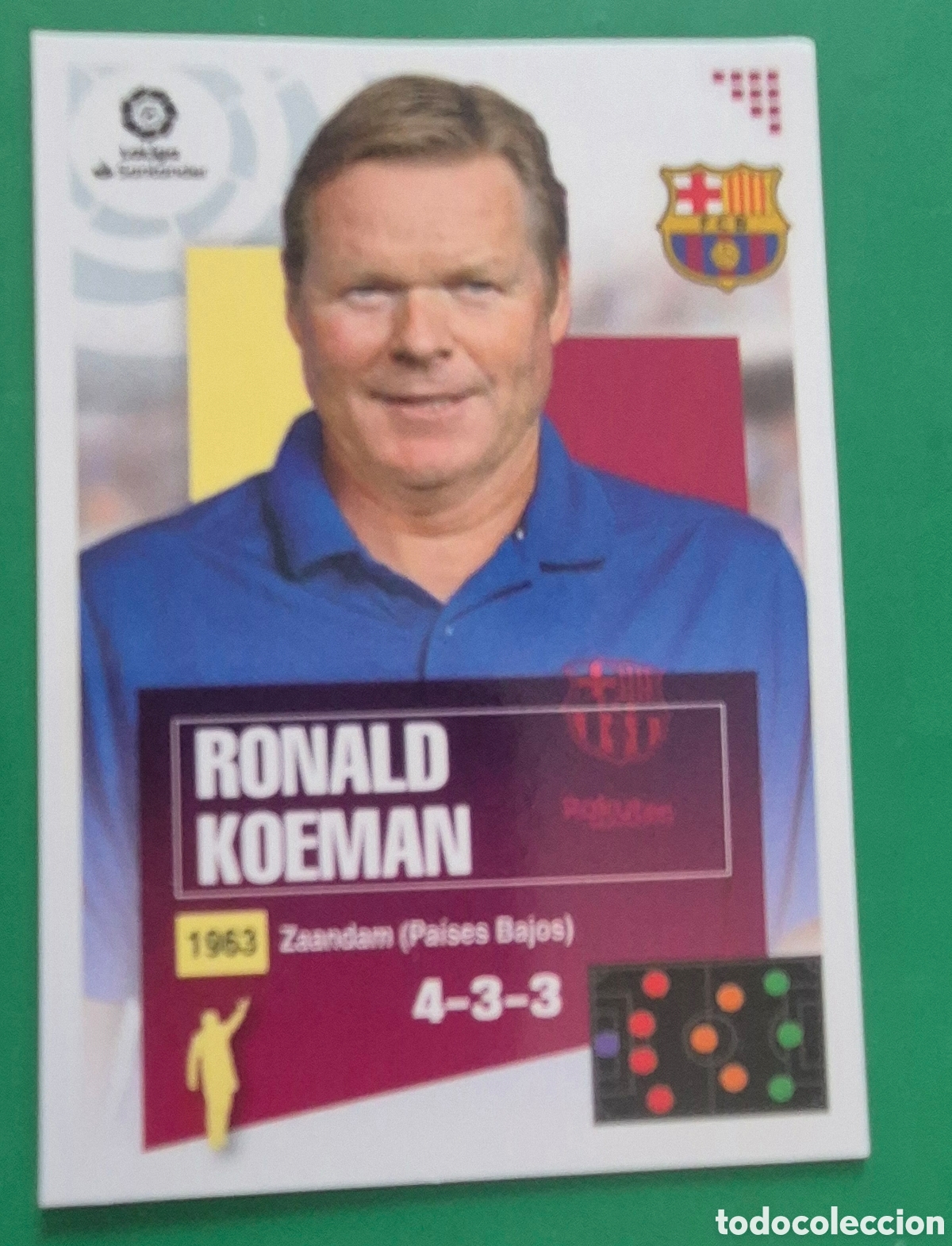 Cromos de F&uacute;tbol: CROMO RONALD KOEMAN 1 BIS COLOCA ENTRENADOR BARCELONA LIGA 2020 2021 20 21 ESTE PANINI NUNCA PEGADO