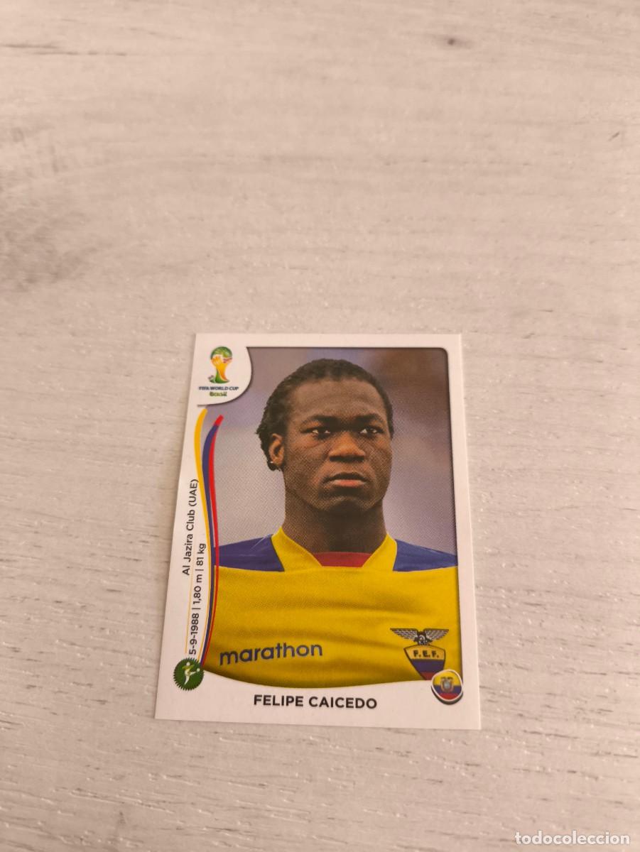 Fu&szlig;ball-Sticker: 372 Felipe Caicedo ECUADOR PANINI FIFA MUNDIAL WORLD CUP BRASIL 2014 NO LIGA ESTE