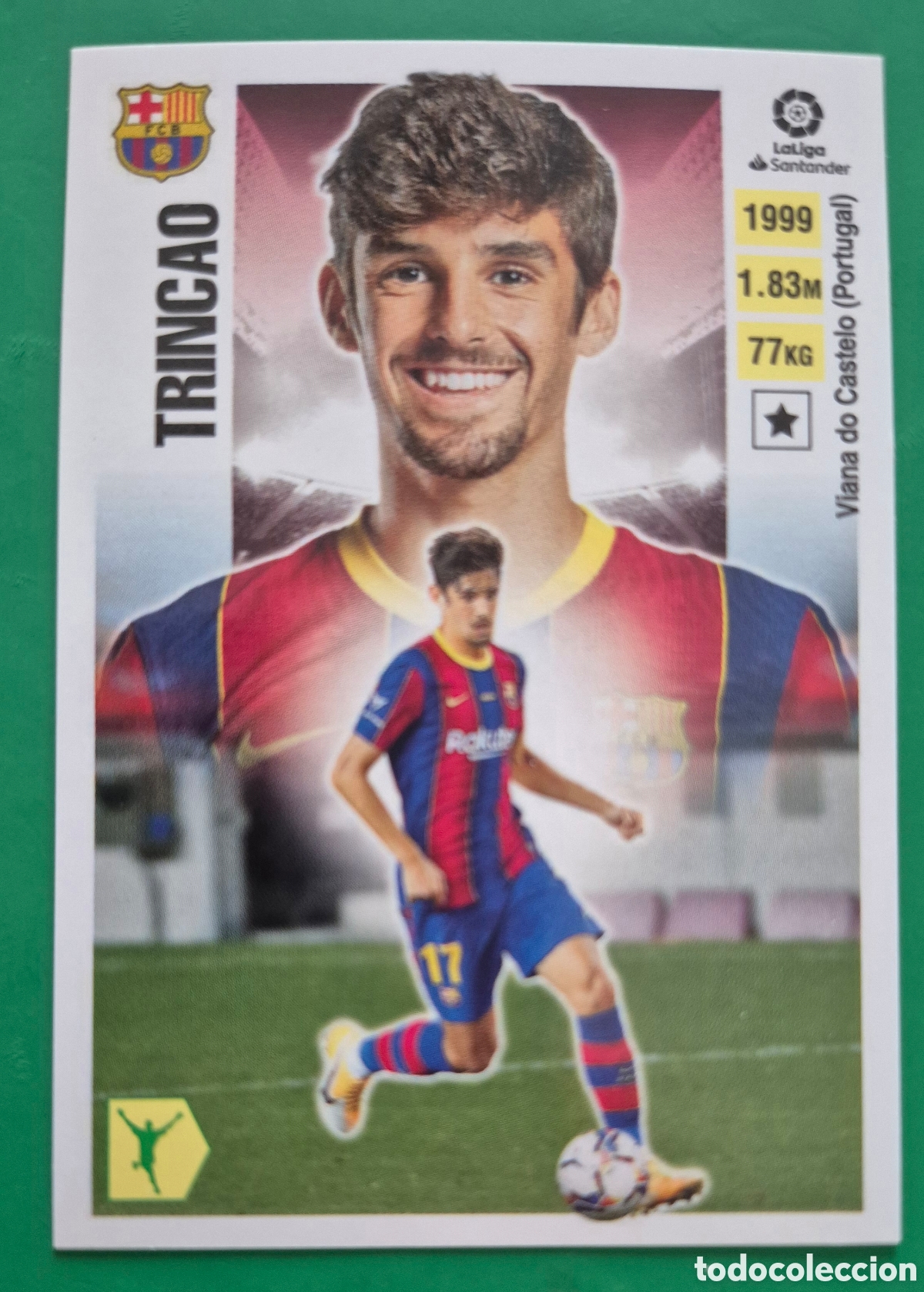 Fu&szlig;ball-Sticker: TRINCAO n&ordm; 71 FC BARCELONA LIGA ESTE 2020 2021 SIN PEGAR NUEVO 20 21