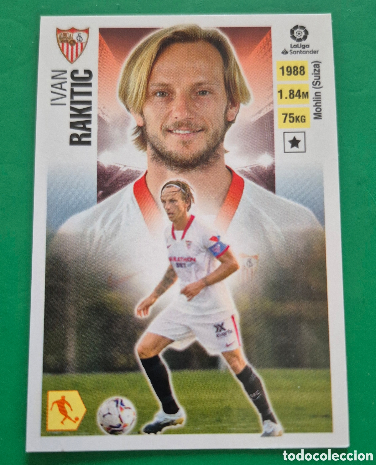 Cromos de F&uacute;tbol: RAKITIC SEVILLA FUTBOL CLUB TOP FICHAJE 72 LIGA ESTE 2020/21 20 21 NUNCA PEGADO SIN PEGAR