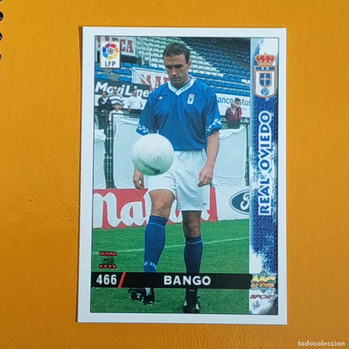 Cromos de F&uacute;tbol: 466 BANGO. &Uacute;LTIMA HORA. REAL OVIEDO. LAS FICHAS DE LA LIGA 98-99. MUNDICROMO
