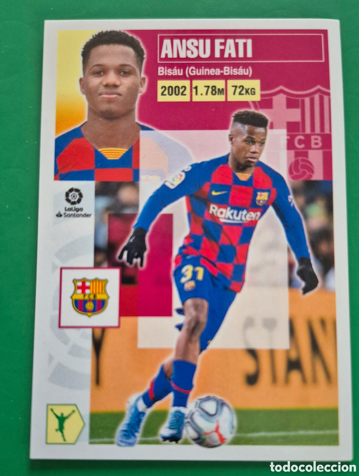 Cromos de F&uacute;tbol: ANSU FATI n&ordm; 17 FC BARCELONA LIGA ESTE 2020 2021 SIN PEGAR NUEVO 20 21