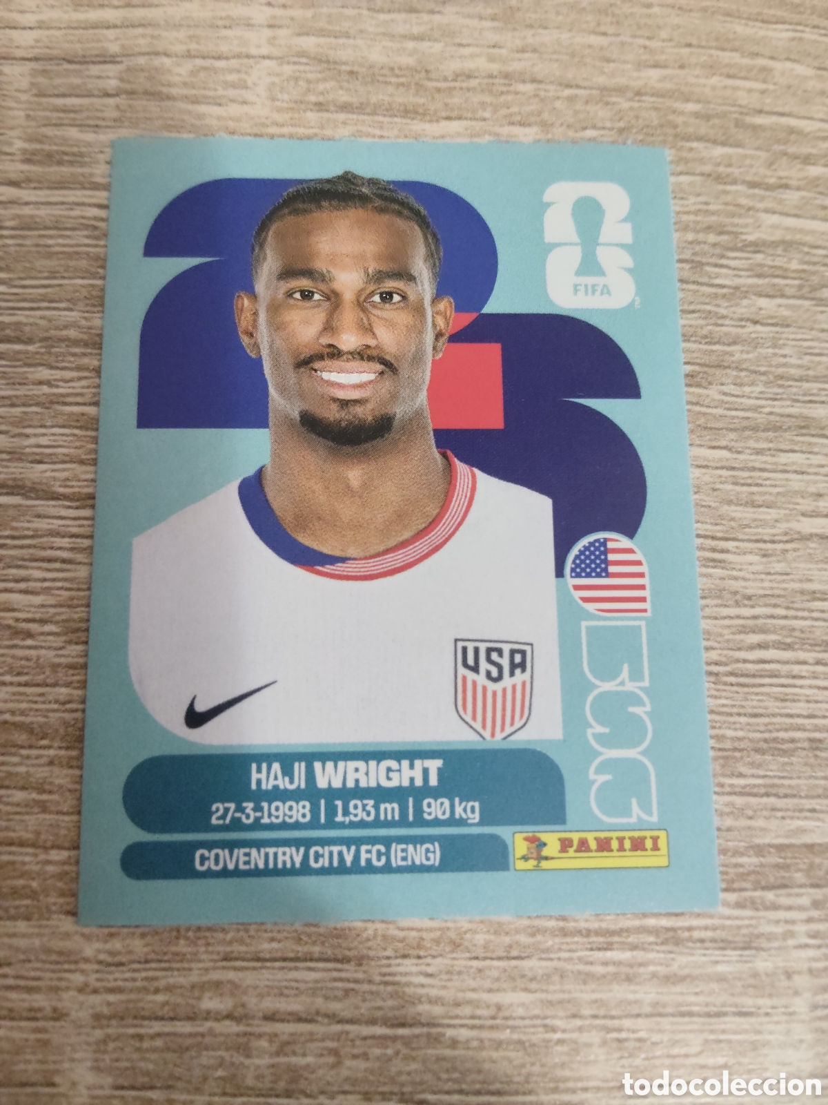 Cromos de F&uacute;tbol: Panini mundial 2026 USA 19 Haji Wright Estados Unidos