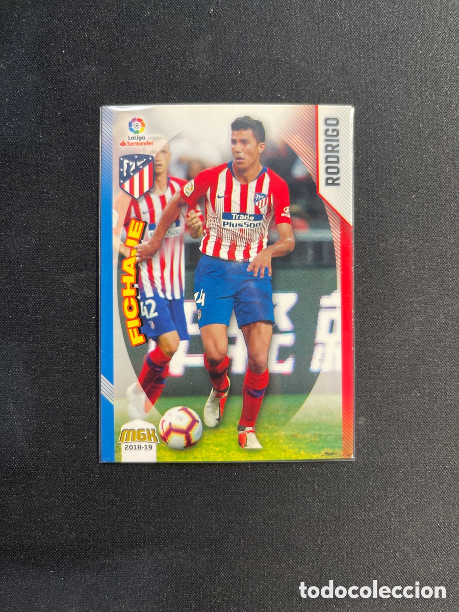 Cromos de F&uacute;tbol: Rodrigo 65 Atletico de Madrid Fichaje Megacracks 2018 2019 18 19 Panini