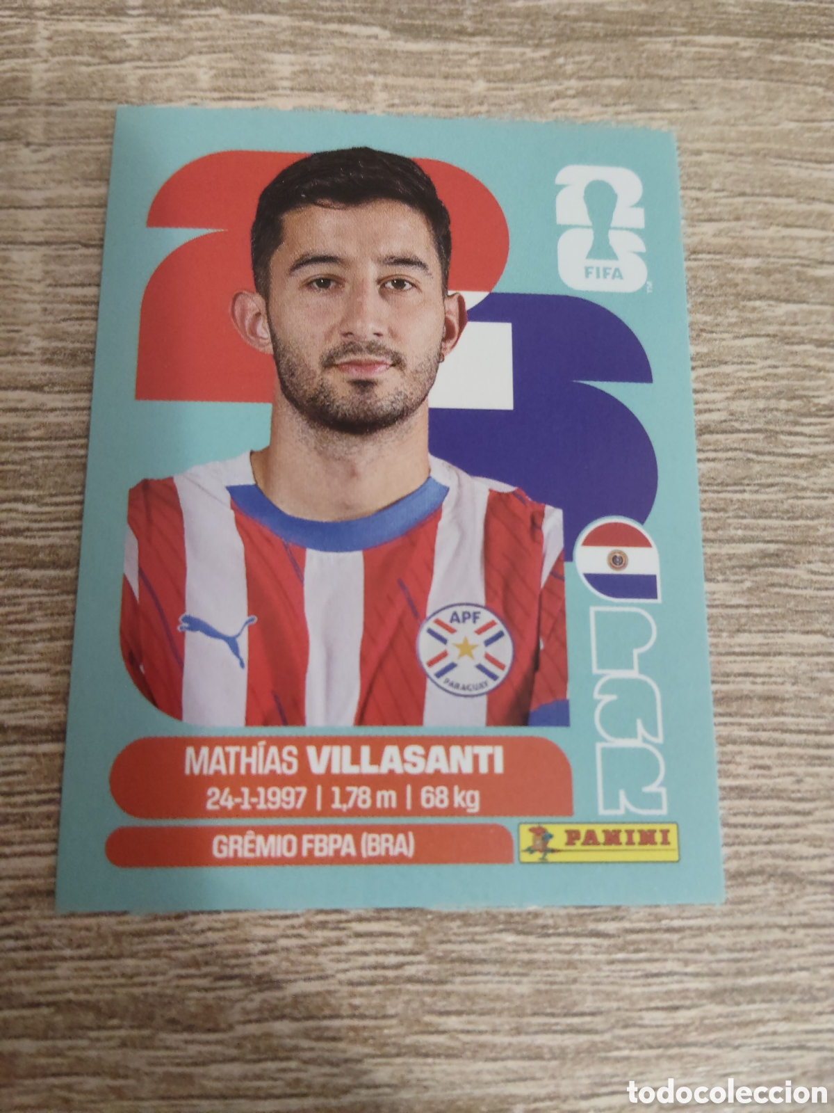 Cromos de F&uacute;tbol: Panini mundial 2026 PAR 9 Mathias Villasanti Paraguay