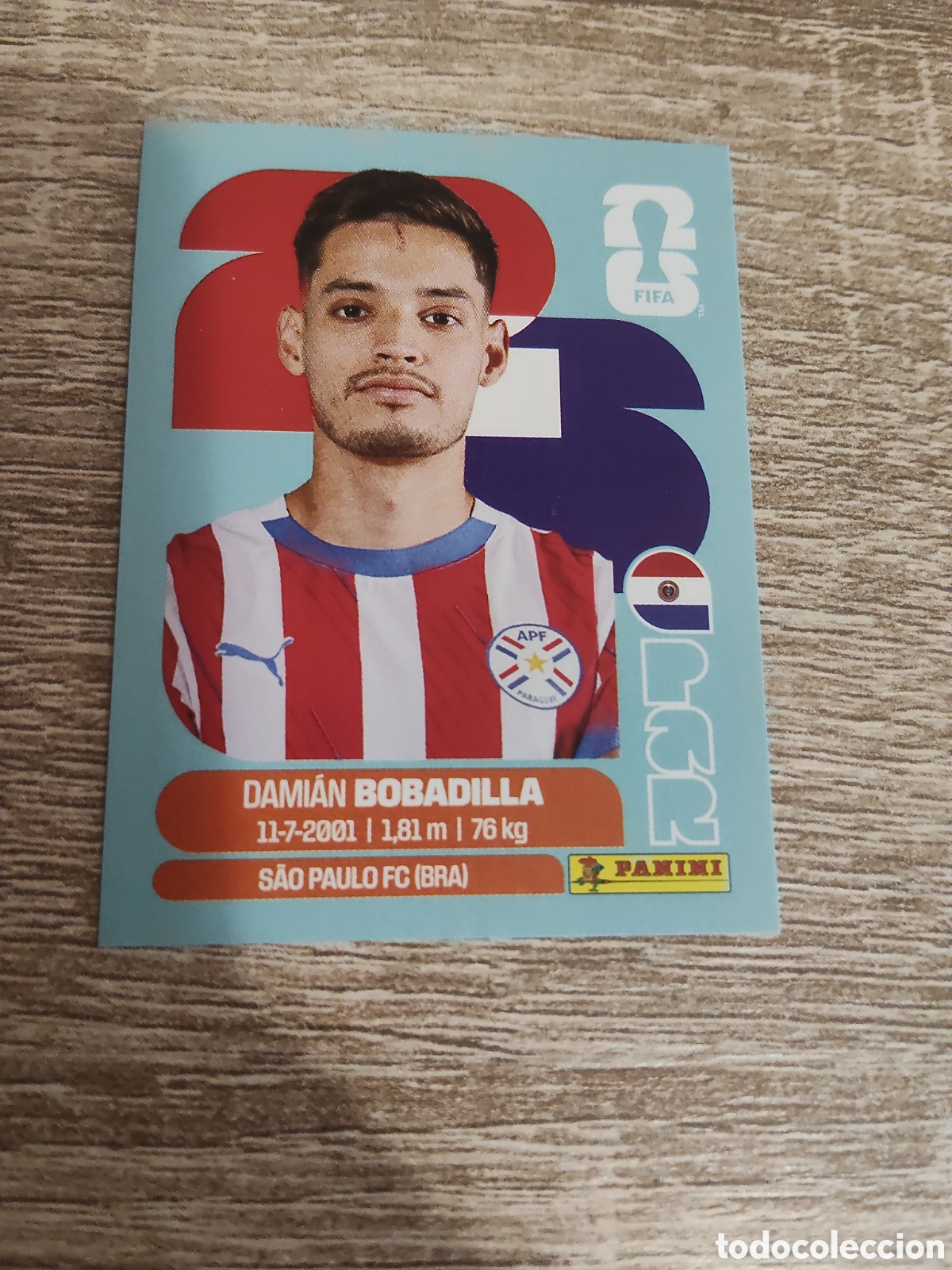 Cromos de F&uacute;tbol: Panini mundial 2026 PAR 11 Dami&aacute;n Bobadilla Paraguay