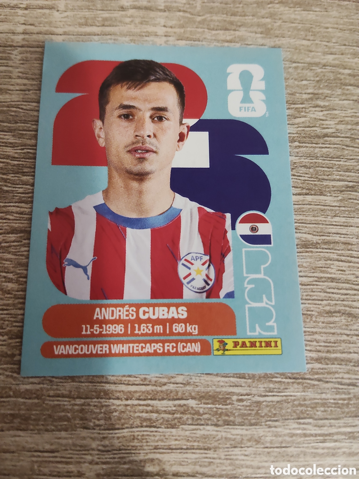 Cromos de F&uacute;tbol: Panini mundial 2026 PAR 12 Andr&eacute;s Cubas Paraguay