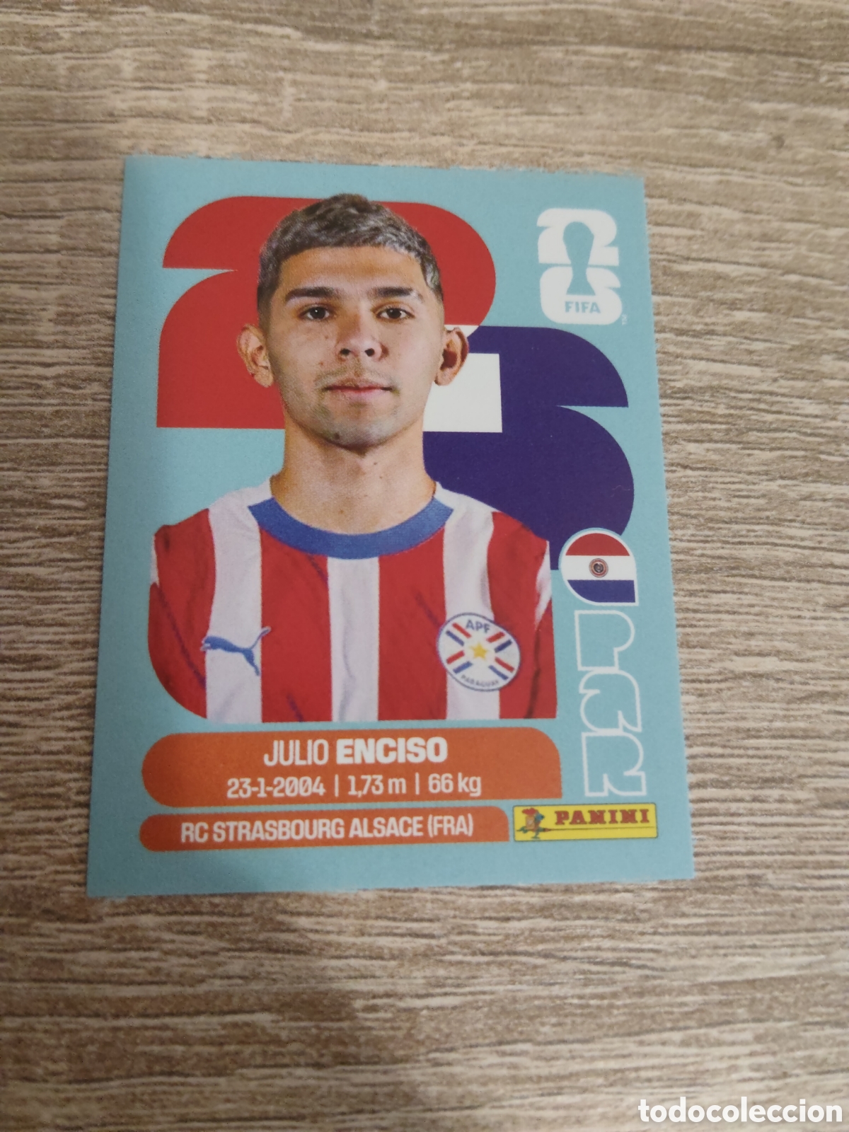 Cromos de F&uacute;tbol: Panini mundial 2026 PAT 15 Julio Enciso Paraguay