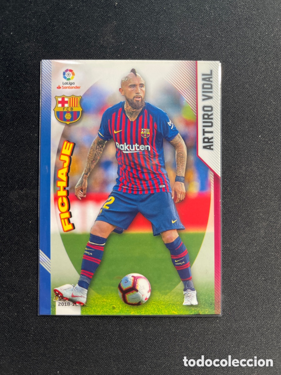 Cromos de F&uacute;tbol: Arturo Vidal 92 Barcelona Fichaje Megacracks 2018 2019 18 19 Panini