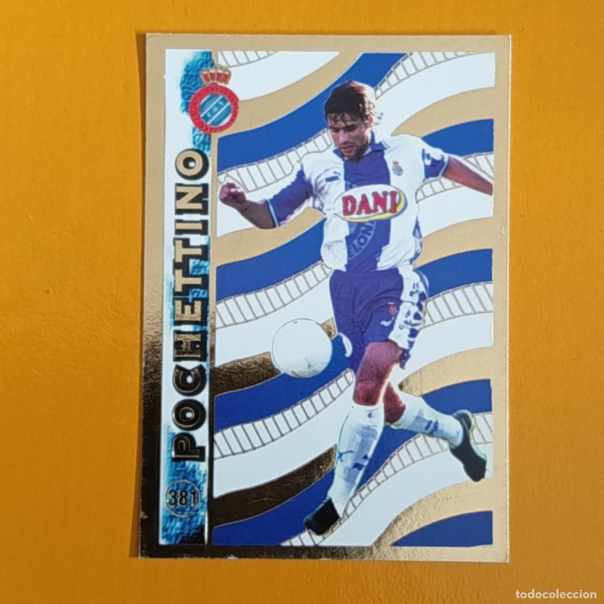Fu&szlig;ball-Sticker: 381 POCHETTINO. EL MEJOR 97-98. RCD ESPA&Ntilde;OL. LAS FICHAS DE LA LIGA 98-99. MUNDICROMO