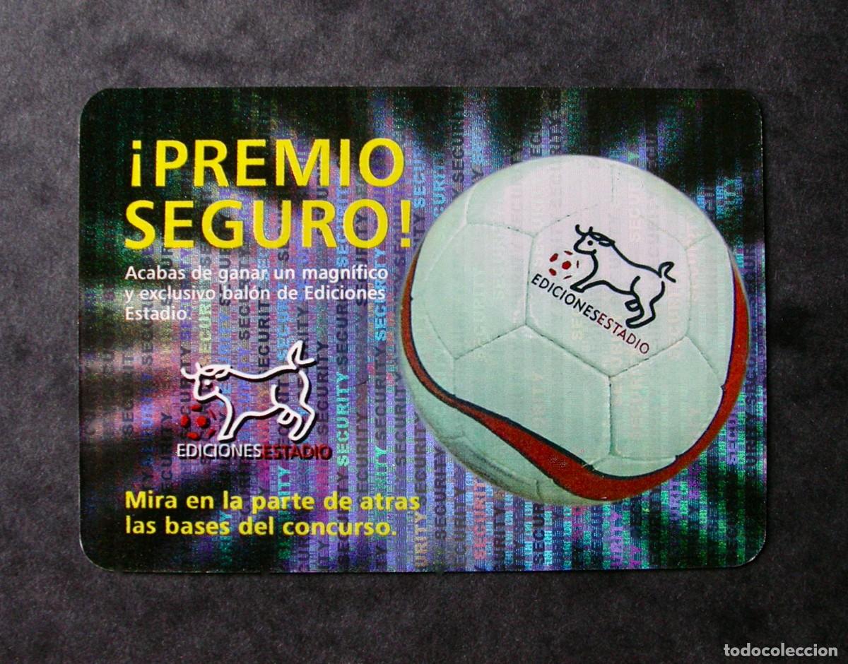 Fu&szlig;ball-Sticker: BONO BAL&Oacute;N SECURITY VERTICAL INVERTIDO VI / BONOS Y COMODINES / EDICIONES ESTADIO 2008 / MUNDICROMO