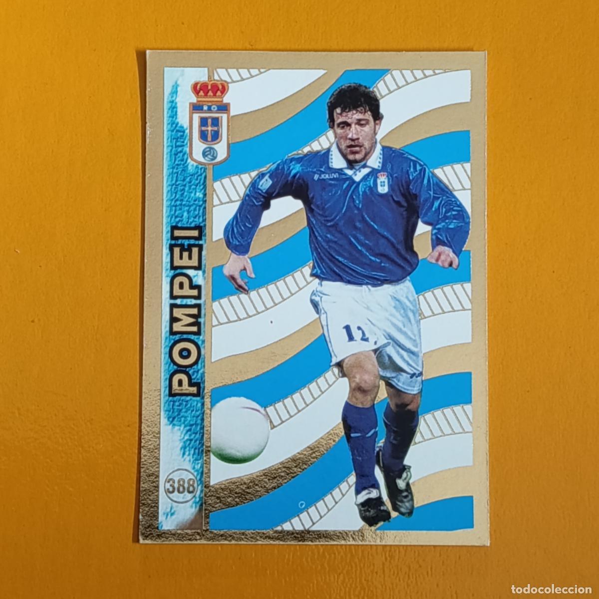 Fu&szlig;ball-Sticker: 388 POMPEI. EL MEJOR 97-98. REAL OVIEDO. LAS FICHAS DE LA LIGA 98-99. MUNDICROMO