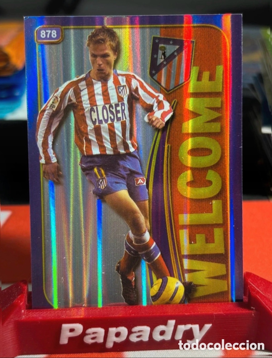 Cartes &agrave; collectionner de Football: 878 GRONKJAER WELCOME. ATL&Eacute;TICO DE MADRID . FICHAS LIGA 2005 MUNDICROMO