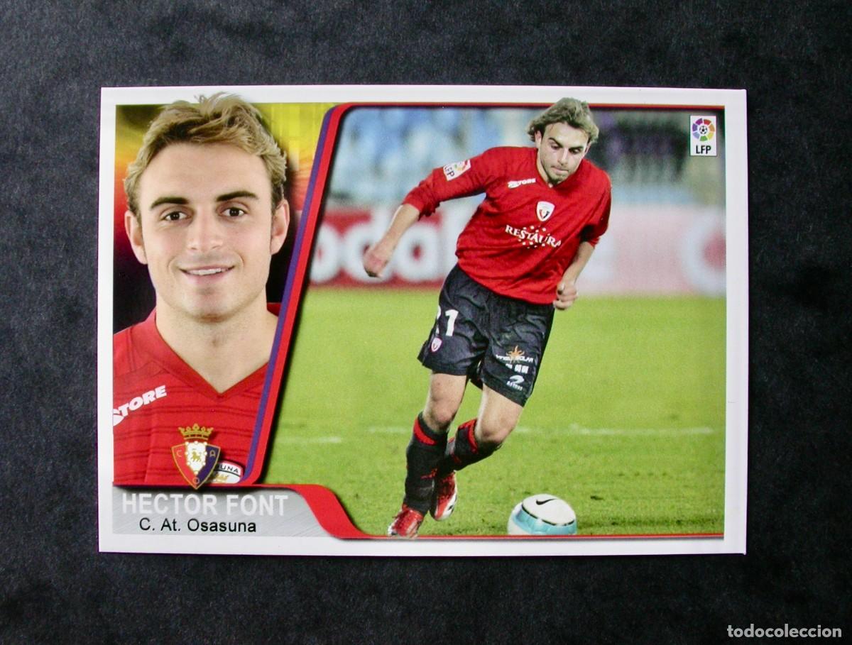 Cromos de F&uacute;tbol: 241 H&Eacute;CTOR FONT / OSASUNA / EDICIONES ESTADIO 2008 / MUNDICROMO
