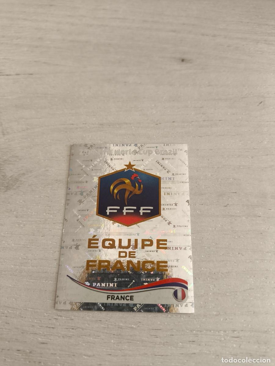 Cromos de F&uacute;tbol: 374 ESCUDO EMBLEMA FRANCIA PANINI FIFA MUNDIAL WORLD CUP BRASIL 2014 NO LIGA ESTE
