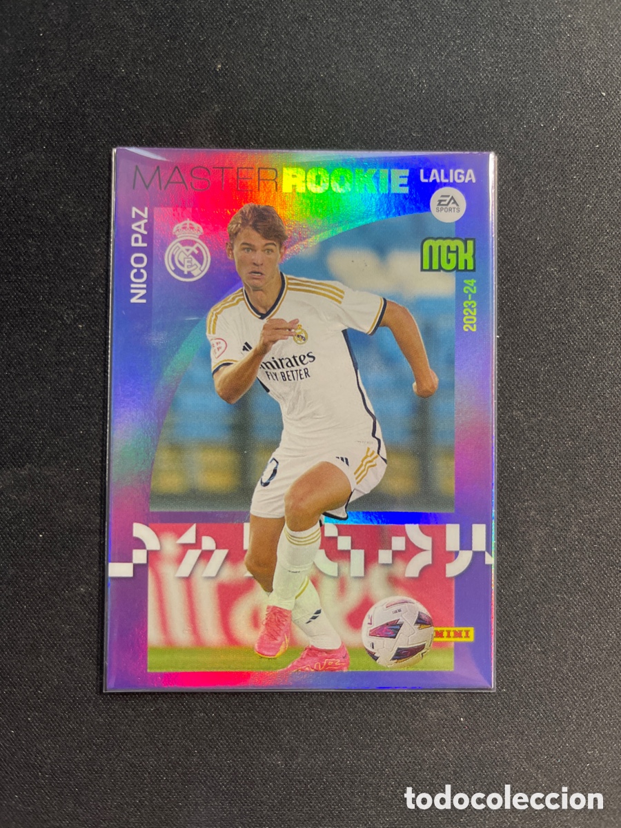 Cromos de F&uacute;tbol: Nico Paz 514 Master Rookie Real Madrid Megacracks 2023 2024 23 24 Panini