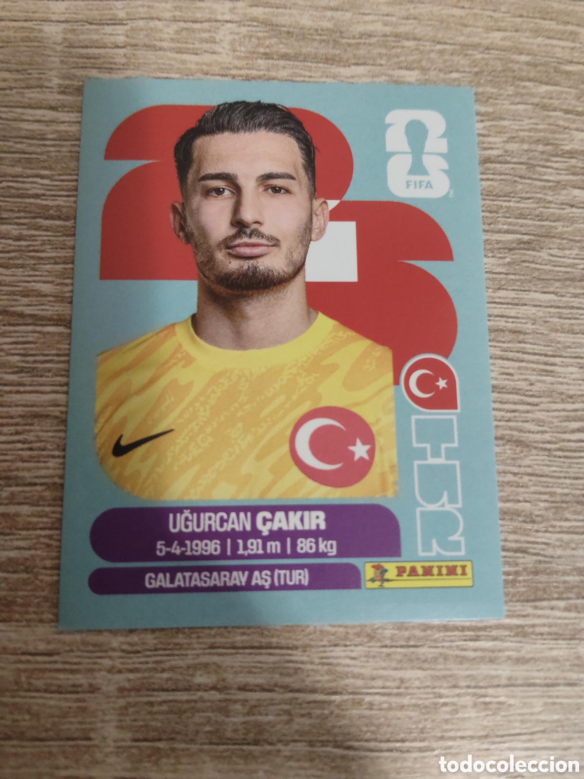Cromos de F&uacute;tbol: Panini mundial 2026 TUR 2 Ugurcan &Ccedil;akir Turqu&iacute;a