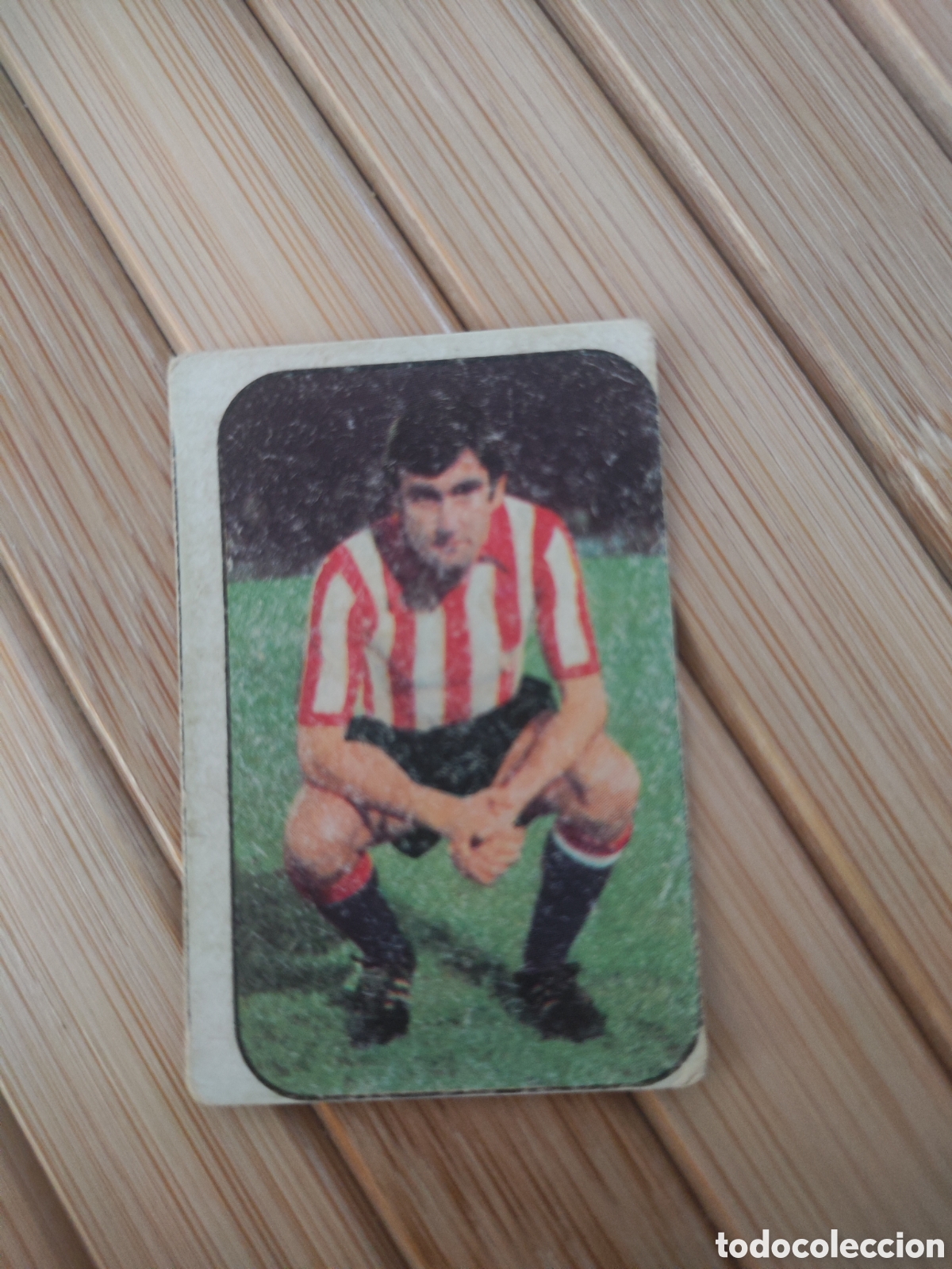 Football Stickers: Este 76 77 sin pegar Athletic Bilbao Zabalza desgastado