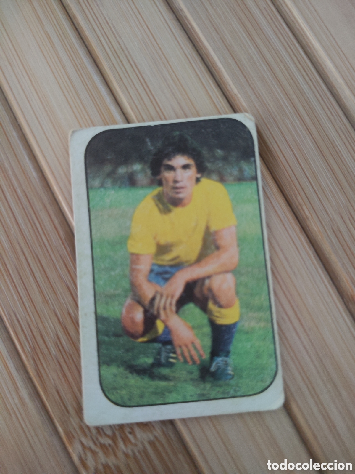 Fu&szlig;ball-Sticker: Este 76 77 sin pegar Las Palmas Juani desgastado