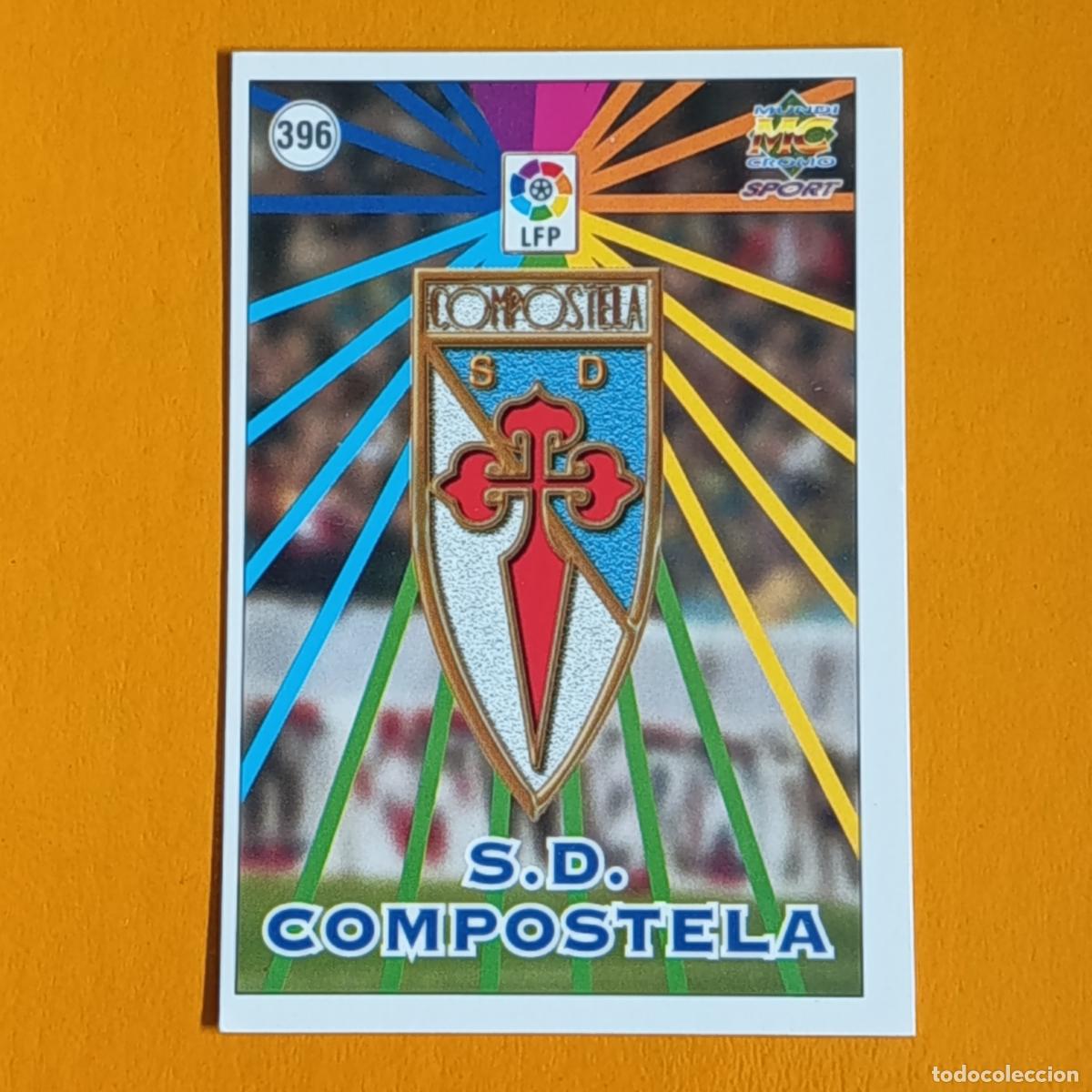 Cromos de F&uacute;tbol: 396 ESCUDO/PLANTILLA S.D. COMPOSTELA. LAS FICHAS DE LA LIGA 98-99. MUNDICROMO