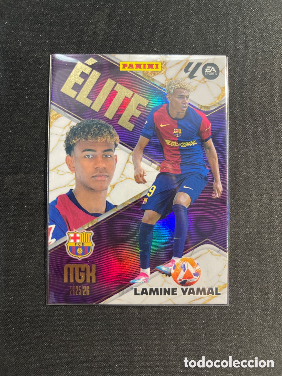 Cromos de F&uacute;tbol: Lamine Yamal 9 Elite Barcelona Megacracks 2025 2026 25 26 Panini