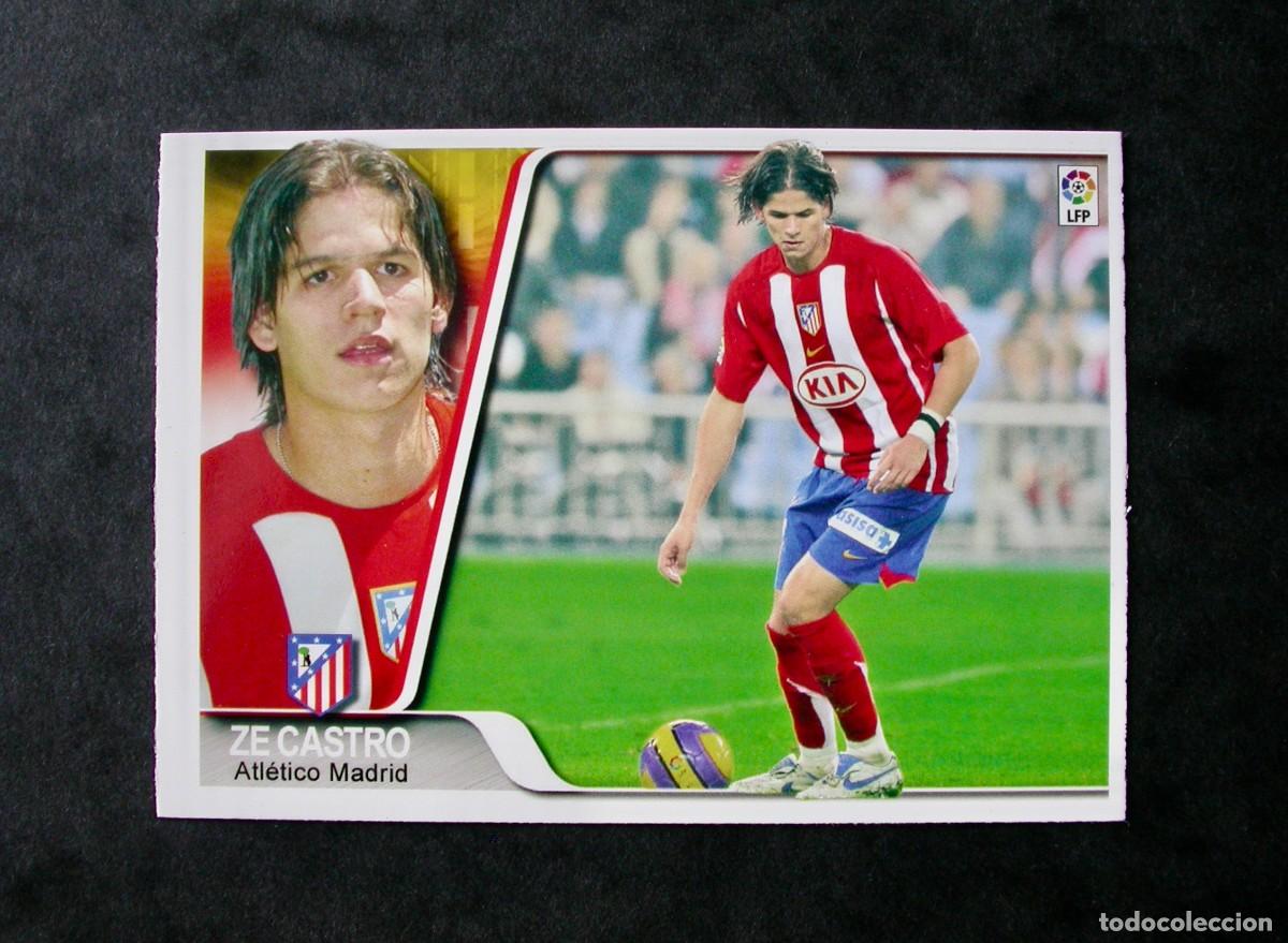 Cromos de F&uacute;tbol: 392 ZE CASTRO / ATL&Eacute;TICO DE MADRID / &Uacute;LTIMA HORA / EDICIONES ESTADIO 2008 / MUNDICROMO
