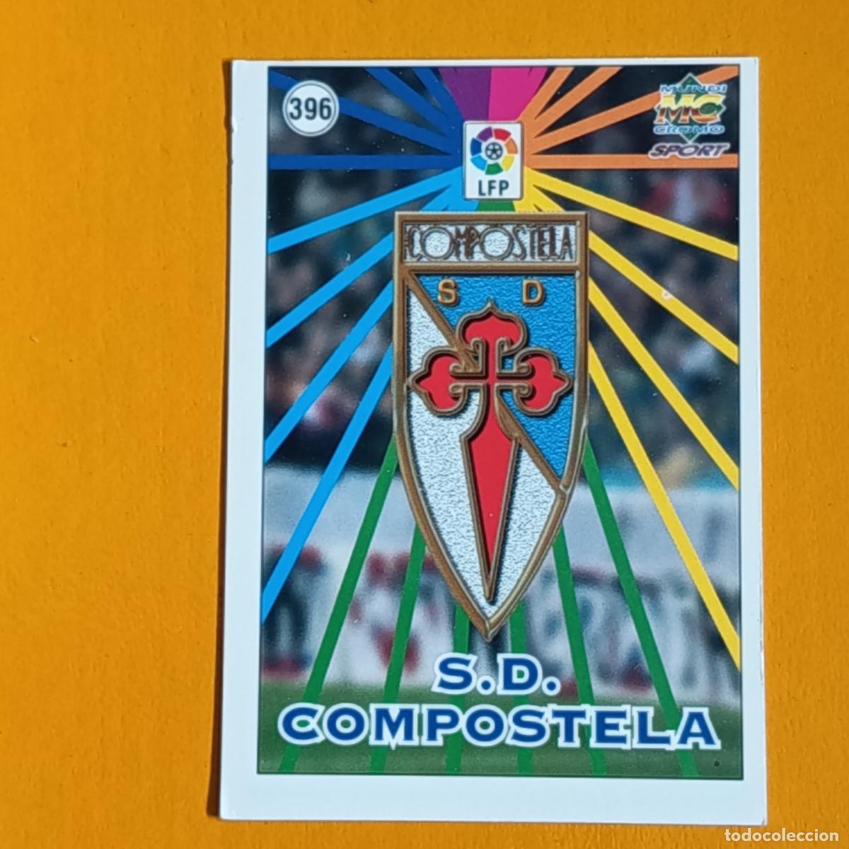 Cromos de F&uacute;tbol: 396 ESCUDO/PLANTILLA S.D. COMPOSTELA. LAS FICHAS DE LA LIGA 98-99. MUNDICROMO