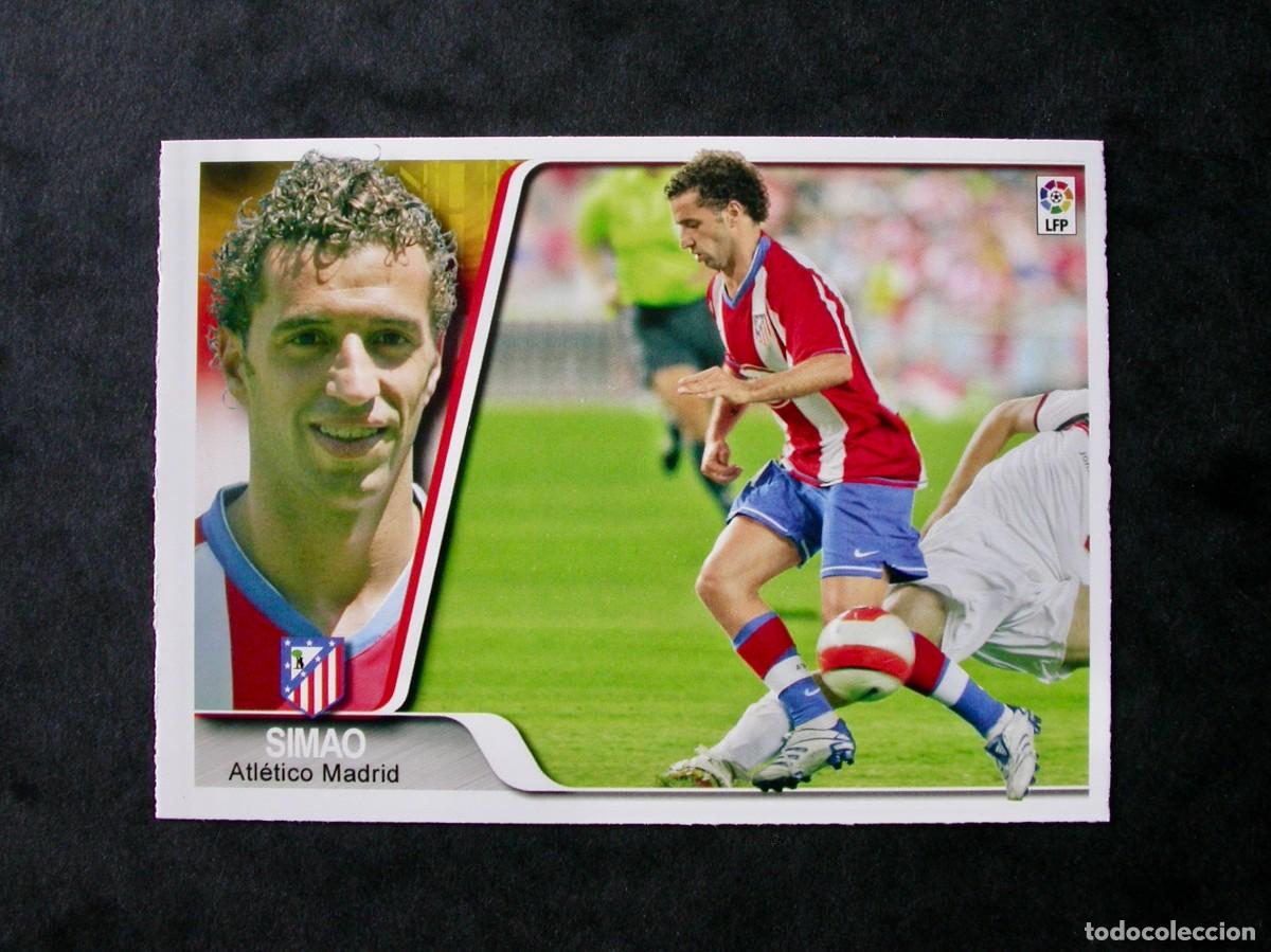 Cromos de F&uacute;tbol: 394 SIMAO / ATL&Eacute;TICO DE MADRID / &Uacute;LTIMA HORA / EDICIONES ESTADIO 2008 / MUNDICROMO