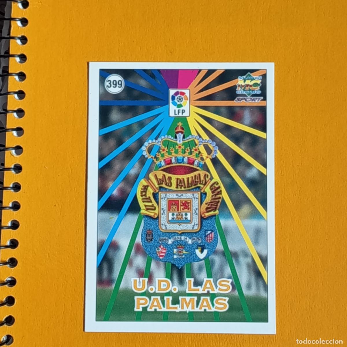 Cromos de F&uacute;tbol: 399 ESCUDO/PLANTILLA U.D. LAS PALMAS.. LAS FICHAS DE LA LIGA 98-99. MUNDICROMO