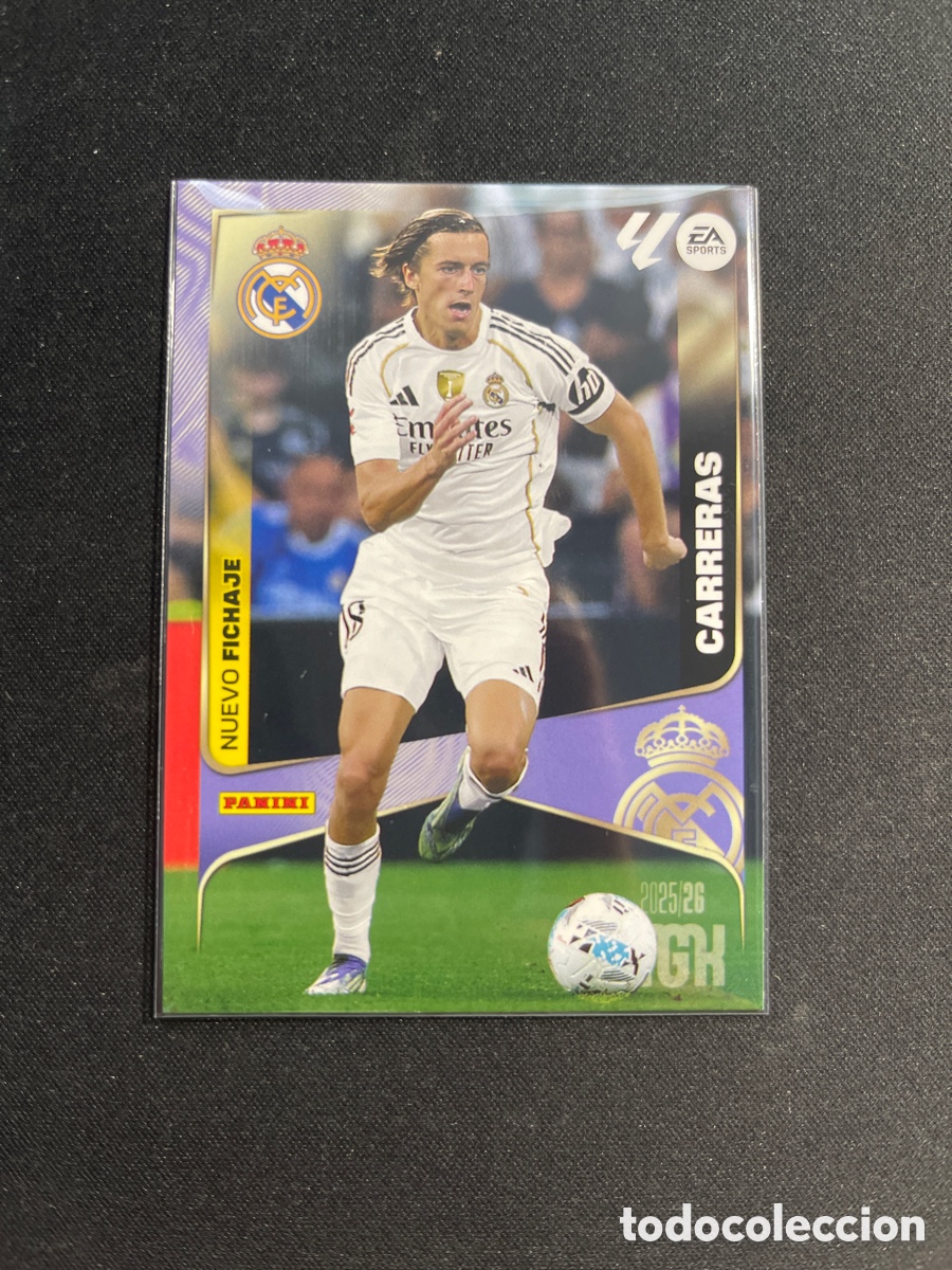 Cromos de F&uacute;tbol: Carreras 467 Nuevo Fichaje Real Madrid Megacracks 2025 2026 25 26 Panini