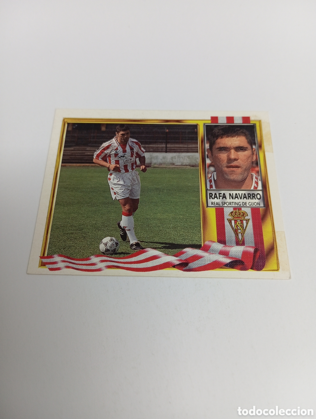 Cromos de F&uacute;tbol: RAFA NAVARRO COLOCA Sporting de Gij&oacute;n Liga Este 1995 1996 NUEVO SIN PEGAR PANINI 95 96