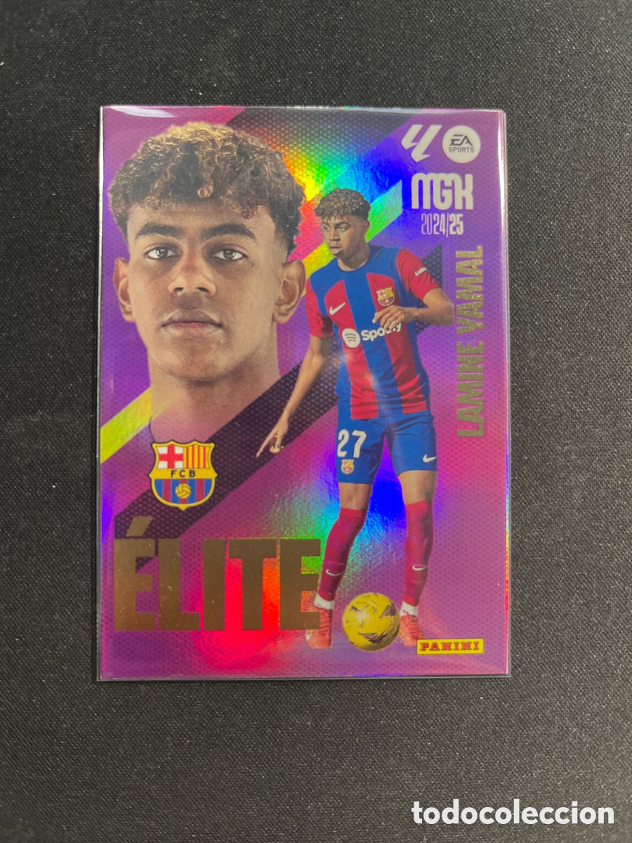 Cromos de F&uacute;tbol: Lamine Yamal 7 Elite Barcelona Megacracks 2024 2025 24 25 Panini