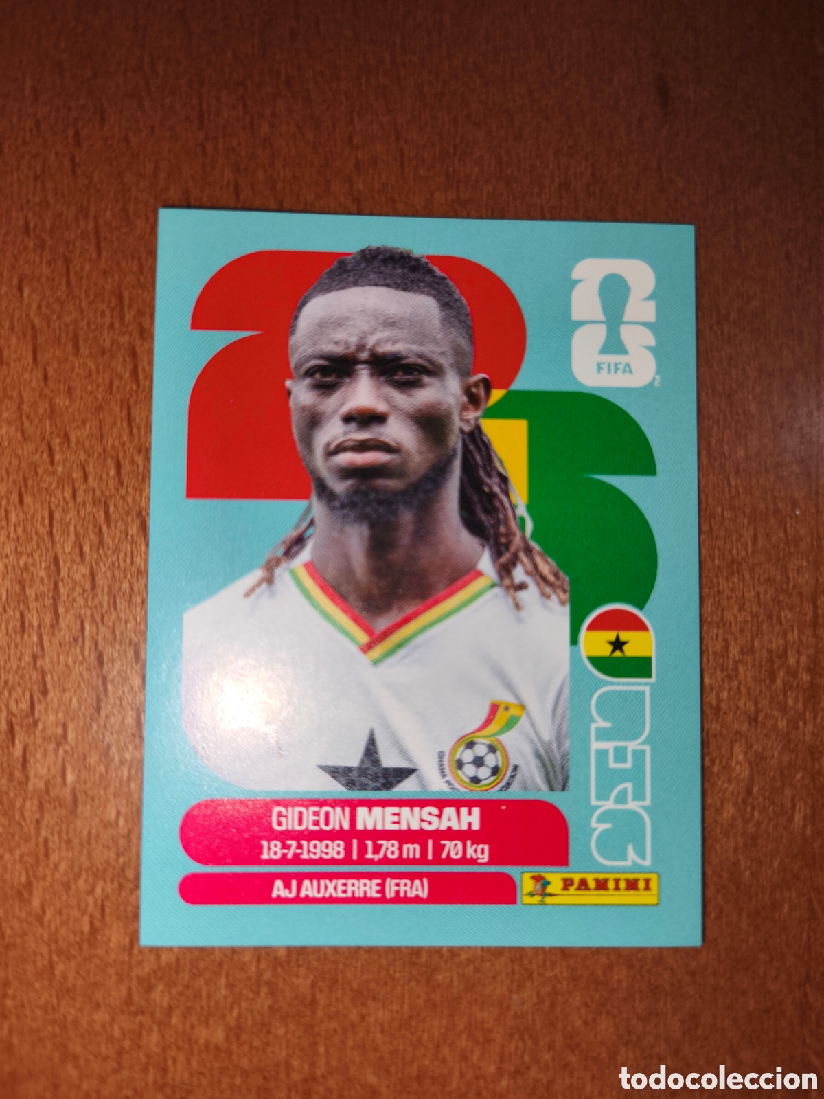 Cromos de F&uacute;tbol: GHA7 Gideon Mensah Fifa World Cup 2026 Ghana