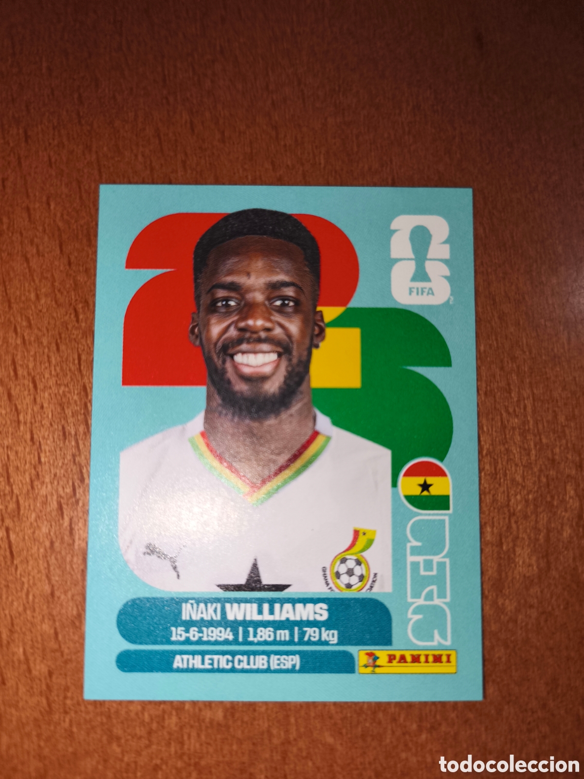 Cromos de F&uacute;tbol: GHA15 I&ntilde;aki Williams Fifa World Cup 2026 Ghana