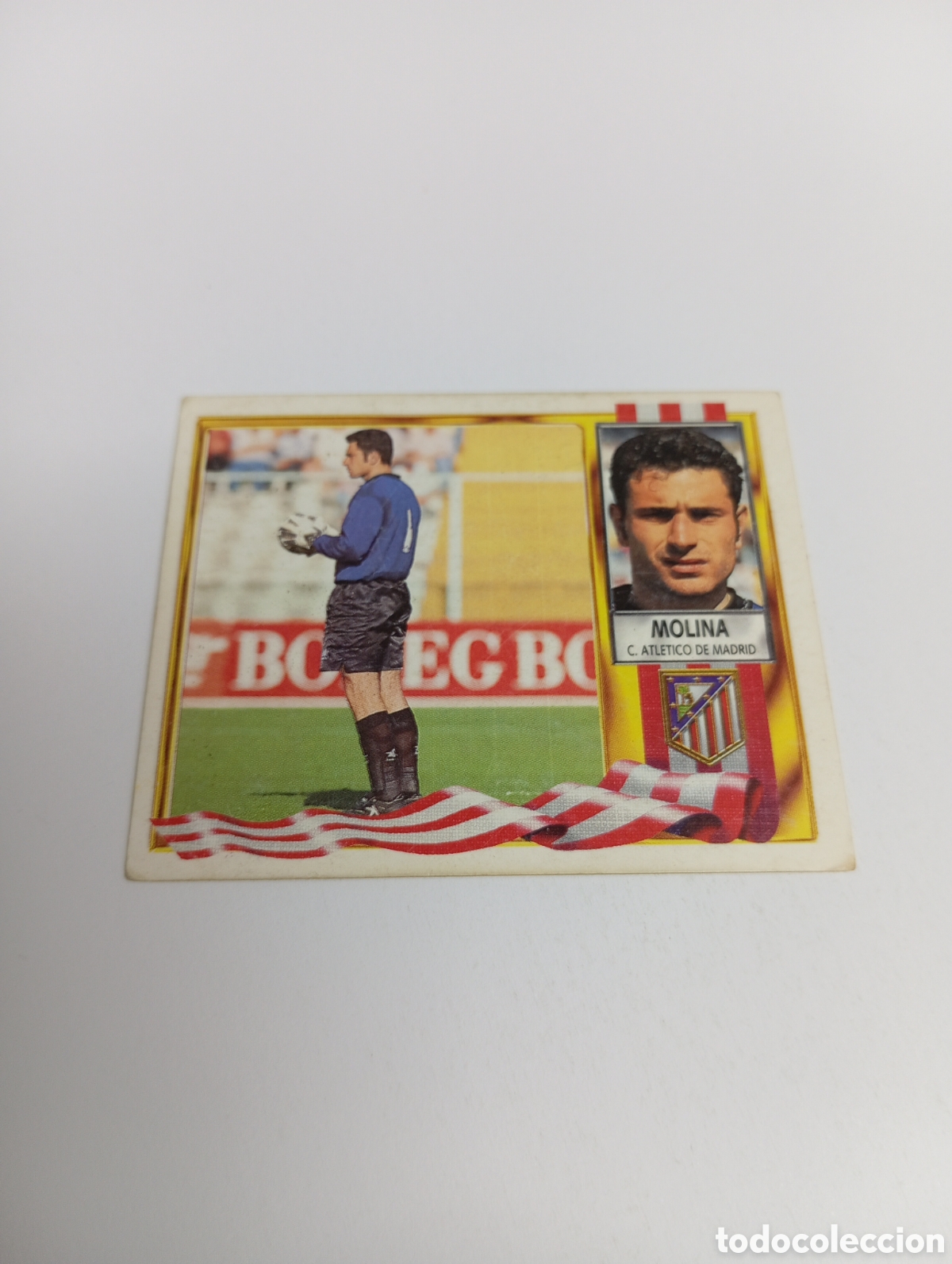 Cromos de F&uacute;tbol: MOLINA Atl&eacute;tico de Madrid Liga Este 1995 1996 NUEVO SIN PEGAR PANINI 95 96