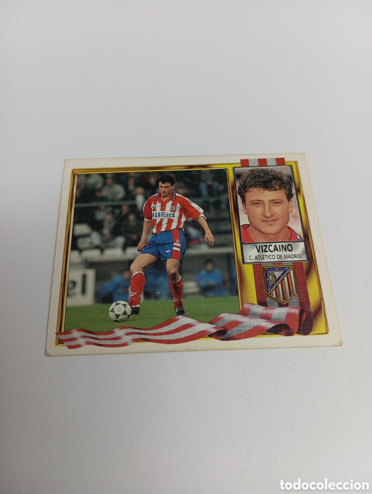 Cromos de F&uacute;tbol: VIZCA&Iacute;NO Atl&eacute;tico de Madrid Liga Este 1995 1996 NUEVO SIN PEGAR PANINI 95 96